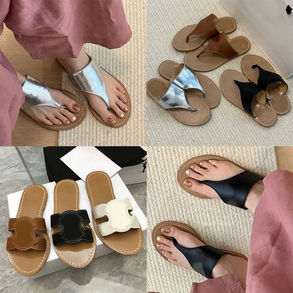 Femme Pantoufles Sandale TRIOMPH Mules Sabots Luxe Designer Diapositives Tongs PISCINE Talon plat Sliders extérieur hommes voyage chaussures décontractées été plage sandale