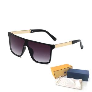 Lunettes de soleil pour femmes Mode de luxe Hommes Lunettes de soleil Protection UV hommes Lunettes de créateur Gradient Metal charnière yeux femmes nglasses avec boxs 8286