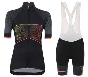 Dames Black Pro Team Cycling Jersey en Bib shorts Ademende Ropa Ciclismo Mujer Mtb Uniformes Tenue Cycliste Pro 2024