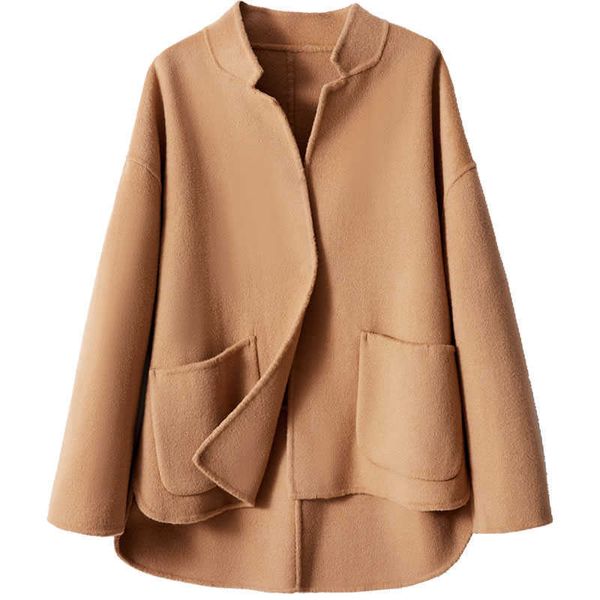 Femmes 100% laine manteau dames Pure laine longs manteaux hiver ventes d'usine Service personnalisé Mc814