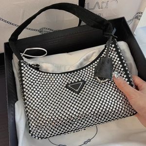 Mujeres 10a Mirror Calidad Bolsa de bolsas Hobo Luxurys diseñadores negros espumosos rosa pequeño bolsos de bolsillos para la cremallera