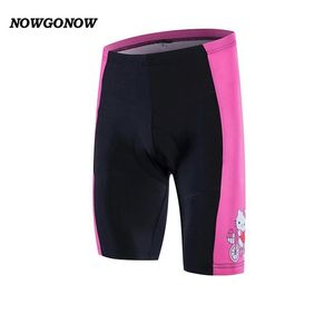 Femmes 2017 shorts de cyclisme fille noir rose extérieur été vêtements de vélo belle équipe professionnelle vêtements d'équitation NOWGONOW gel pad Lycra shorts291z