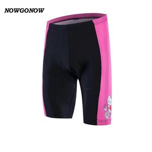 Femmes 2017 shorts de cyclisme fille noir rose extérieur été vêtements de vélo belle équipe professionnelle vêtements d'équitation NOWGONOW gel pad Lycra shorts270n