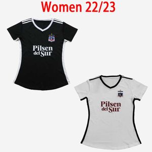 MUJERES 2022 2023 Colo Soccer Jerseys Home Away Ladies Blandi Suazo Campos 22 23 Opazo Girls Football Shirt Top Calidad Blanco Negro # 10 Alexis