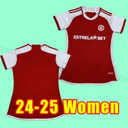 Dames 2024 2025 SC Internacional Soccer Jerseys Braziliës Sport Camisa Guerrero T.Galhardo Brasil Masculino Feminino Fans Versie Girl Home Away 24 25