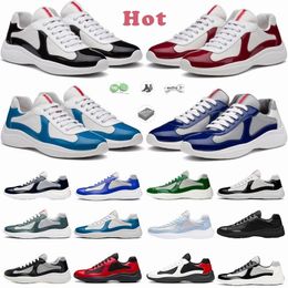 Designer schoen Patent Leather Men Woman Flat Platform Trainers Zwart Mesh Vacual Shoes Americas Copa Cup XL Sneaker voor buitenloper Sport Chaussures de 35-47