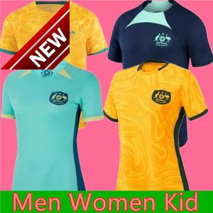 Femmes 2023 National Australia Team Soccer Jersey Cooney-Cross Micah Carpenter Raso Hunt Wheeler Chidiac Gorry Vine Football Hommes et Enfants Kits de Chemise Enfant Adultes
