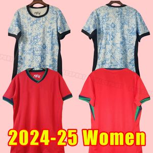 Femmes 2024 2025 Jerseys de football portugais Bruno Fernandes Diogo J. Danilo Portuguesa 24 25 Joao Felix Football Shirt Bernardo Girl S-2xl