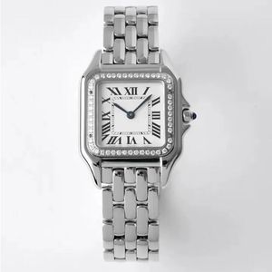 Dames 22 27 horloge voor dames Designer horloge Vierkant panthere mode quartz uurwerk horloges vierkante tank Dames goud zilveren horloges Montre de Luxe zakelijk