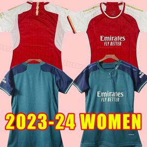 Femmes 23 24 SMITH ROWE PEPE SAKA maillots de football Odegaard Thomas Martinelli Tierney 2023 2024 maillot de football à domicile troisième fille
