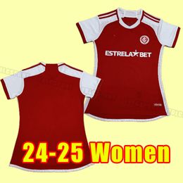 Femmes 24/25 Sport Club Internacional Soccer Jerseys 2023 Edenilson Wanderson Taison V.Cuesta R. Dourado Wesley D'Alessandro Football Uniforme 2024 Girl Home Away