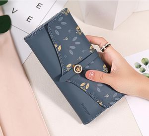 Vrouwen 7601 Designer Print Long Wallets Pu Leather Clutch Bags Card Fashion Hasp Lady Telefoon Coin Purse Multi Funcito Handtassen Documenten Paspoorthouders