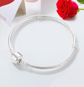 Femmes 925 Sterling Silver Charm Bracelets DIY Fit Original Charms Perles Coeurs Chaîne Bracelet Dames Anniversaire Fiançailles Cadeau avec Box2786308