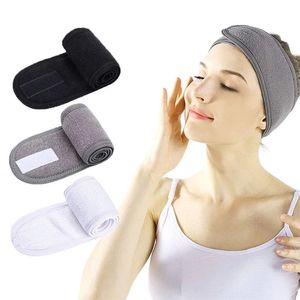 Vrouwen verstelbare spa Facial Hoofdband Bad Make -up Haarband Hoofdenbanden voor gezicht wassen zachte handdoek haaraccessoires