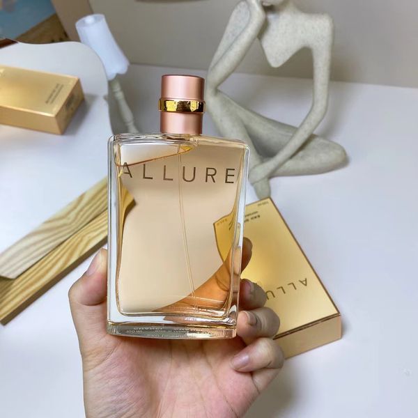 Women Allure Fragrance Designer Brand Parfum Vaporisateur 100 ml 3,4 FL.OZ EDP EAU De Parfum Parfums plus durables Qualité supérieure Luxe Cologne Cadeaux Frais