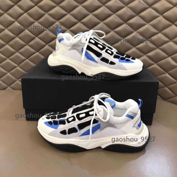 Femmes amari amirl amirlies am amis imiri amiiri US11 ma1 chaussures Skelet Bones Casual Shoe RUNWAY SKEL Basketball TOP Low High Men Running Black White Leather Lace U 0IBZ