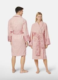 Vrouwen en mannen Home Jurken Designer merk Sleepwear herfst winter nachthemd sexy solide panelen unisex nacht gewaden riemen jurk lang 7176327