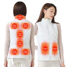 Gilet chauffant en coton pour femmes, combinaison électrique infrarouge Usb, veste thermique Flexible, automne et hiver