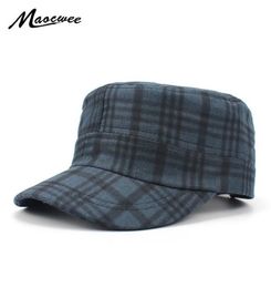 Femmes armale Cap Military Plaid plate plate étudiant décontracté sboy chapeau mode fedora chapeaux pour femme uede cadet vintage large Brim7224639