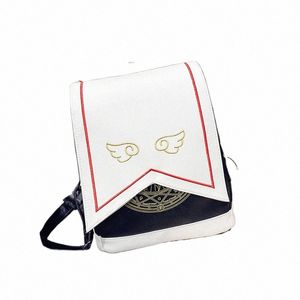 Mochila para mujer Alas bordadas Anime Card Captor Sakura Mochila linda Cardcaptor Sakura Impresión Mochilas escolares Mochila Lolita b2k1 #