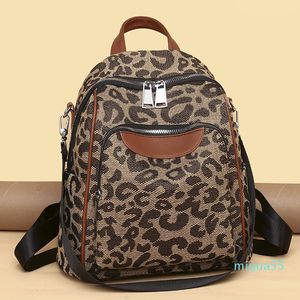 Vrouwen rugzak schoudertas handtassen grote capcity hoge kwaliteit Oxford luipaard mode luxe desigers portemonnee meisje winkelen