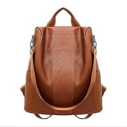 Vrouwen rugzakken SAC A Dos Ladies Bagpack Preppy Style Luxury Designer Casual Daypack For Girls Y201224