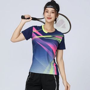 T-shirts de badminton Femmes Jerseys de tennis de table sec rapide