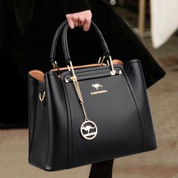 Bolsa feminina bolsas de couro macio designer de luxo 3 camadas bolsas de ombro crossbody bolsas femininas grande capacidade compras marca bolsa mensageiro