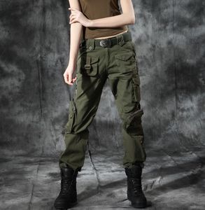 Vrouwen Baggy Cargobroek Plus Size Dansoveralls Broeken Grote Maat Vrouwelijke Militaire Legergroene camouflagebroeken Broeken Outdoor Sportbroeken