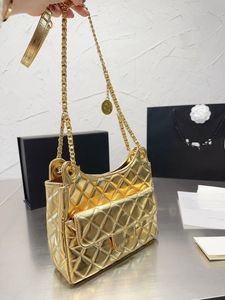 Dames tassen 2023 vroege lente nieuwe gouden munt os hoornzak schoudertassen mode boodschappen tasjes lederen ketting crossbody messenger hobo handtas portemonnee bakken rugzak