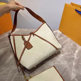 Bolsos de mujer Bolso de diseñador Bolso de hombro Cubo de alta calidad Cadena Cartera cruzada Cremallera Monedero de gran capacidad Monedero cruzado Monedero de moda Compuesto 2 piezas Totes