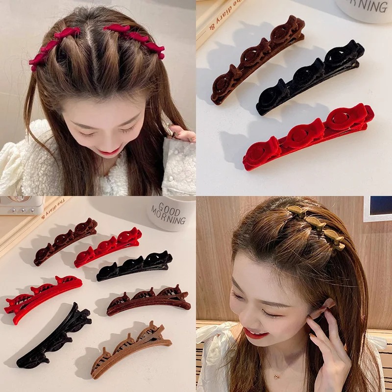 Women Bangs Clips Hair Side Clips Fixed Fringe Barrettes Hair Styling Tool Female Ladies Girls Headwear Hairpin Hair Accessories