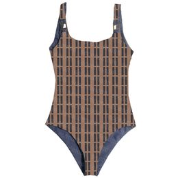 Dames Badkarse Swimwear Letters Gedrukt Swimpak One Piece Beachwear Summer Sexy Swimsuits