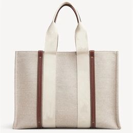 Dames strandtassen Tote boodschappentas handtas topkwaliteit canvas mode linnen Grote strandtassen luxe designer reis Crossbody schouder portemonnee portemonnees