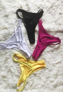 Dames strandkleuren sexy verbanden mini -briefs micro bikini string slipje intimaten ademende vrouwen lingerie vrouwelijk ondergoed1566104