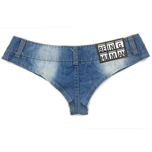 Vrouwen strand denim string shorts jonge meisjes sexy nachtclub mini korte jeans dames disco pool dance broek micro mini shorts 240425