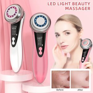 Produits de soins personnels de beauté pour femmes, vente en gros, masseur électrique à micro-curre Led, équipement de beauté pour le visage chaud et froid