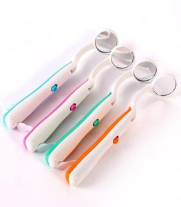 Femmes beautés 1 pièces soins de santé bucco-dentaire brillant Durable miroir de bouche dentaire avec lumière LED soins de santé bucco-dentaires réutilisables Bright3254006