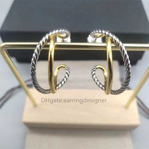 Dames bijoux verzending oorbellen oorbel luxe Klassiek gratis modeontwerper Eenvoudige Ring Oorbellen sieraden vrouw Goud Geometrisch Patroon Veelzijdig 0YX5