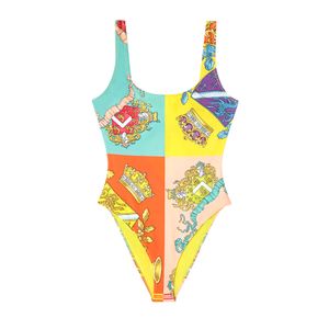 Femmes Bikini Set Beach Maillot de bain Maillot de bain 2023 Bikinis de luxe Maillots de bain imprimés géométriques Taille haute 15 styles un ou deux maillots de bain de plage photo taille s-xl