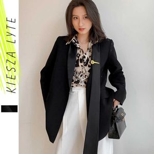 Vrouwen blazer jassen lente elegante kantoor dame werkpak jas zakelijke dames elementaire Koreaanse tops bovenkleding 210608
