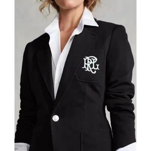 Dames Blazers Koran Slanke Enkele RL Breasted Pak Herfst Lange Mouw Kantoor Dames RL Jas Mode Ontworpen Vrouwelijke Jas Gratis Shippin 240129