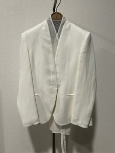 Femmes Blazers Printemps Loisirs Brunello Blanc Costume À Manches Longues