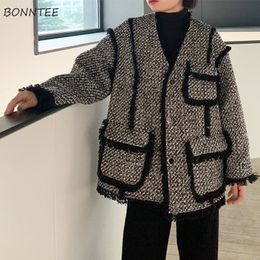 Vrouwen combineren Koreaanse zoete stijl Stijlvolle elegant All Match Design College Harajuku Soft Ladies Clothing Retro Plaid 221119