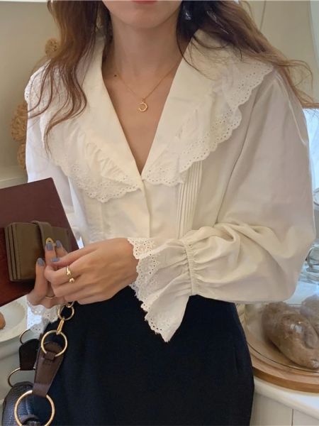 Femmes Blouse femme chemise été femmes Blouses printemps Maxi Blusas décontracté élégant Vintage à manches longues coton surdimensionné