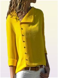 Femmes de chemisier chemise longue manche coréenne nouvelle arrivée 2018 Bureau d'automne dames blouses travail noir top femelle blusa irrégulière 9820134