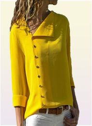 Femmes chemisier chemise longue manche coréenne nouvelle arrivée 2018 Bureau d'automne dames blouses travail noir top femelle blusa irrégulière 8391862
