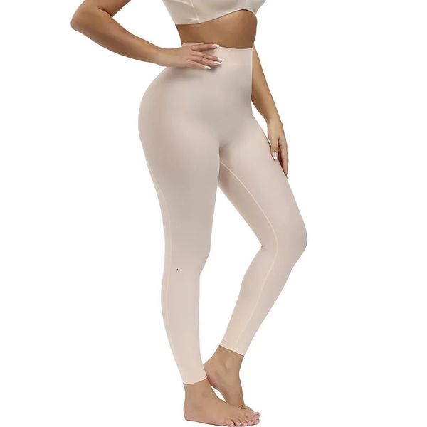 Femmes corps façonnage Legging minceur bout à bout Shapewear taille haute contrôle culotte sans couture belle au bois dormant jambes Shaper 240104