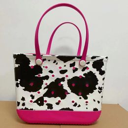 Bolso Bogg para mujer, bolso personalizado de silicona para playa, bolsos de playa de plástico Eva a la moda, bolsos ecológicos de gelatina y caramelos para mujer, verano 2024