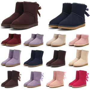 bottes femme ultra mini australie bottes classiques uggity filles garçons botte de neige d'hiver enfants chaussure jeunesse bébé bambin chaud Uggitys baskets Wggs châtaigne gris rose